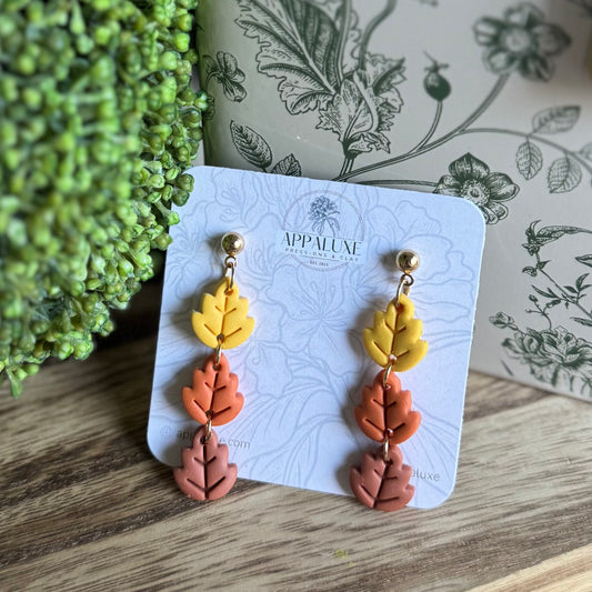 OAK LEAF TRIO- DANGLES