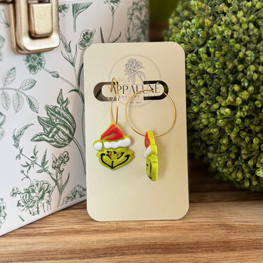 Green Monster on Gold Hoop