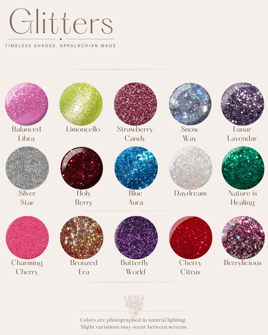 Glitter Press-On Nail Set
