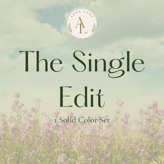 The Single Edit | 1 Solid Set