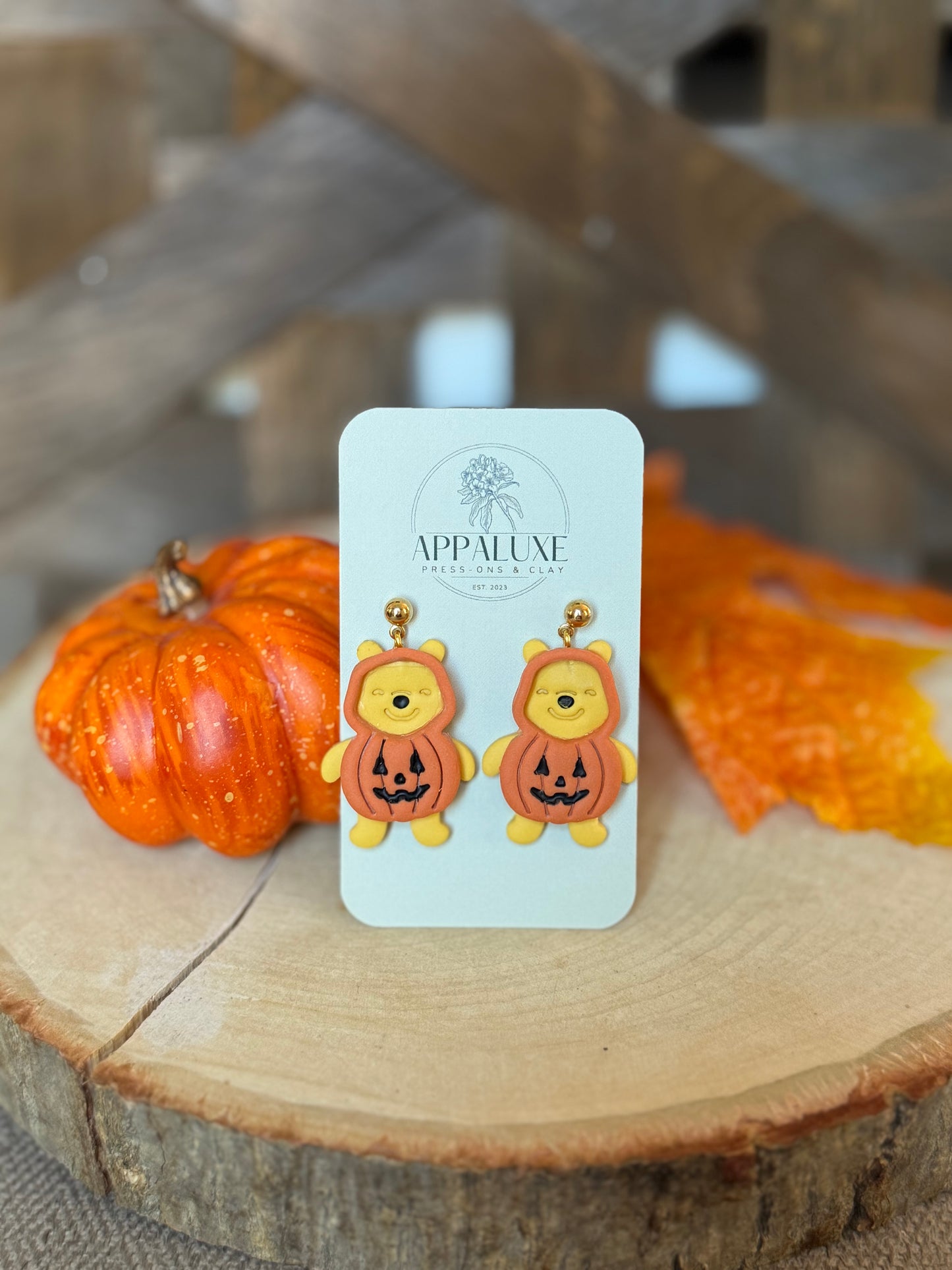 Pooh in Pumpkin Costume