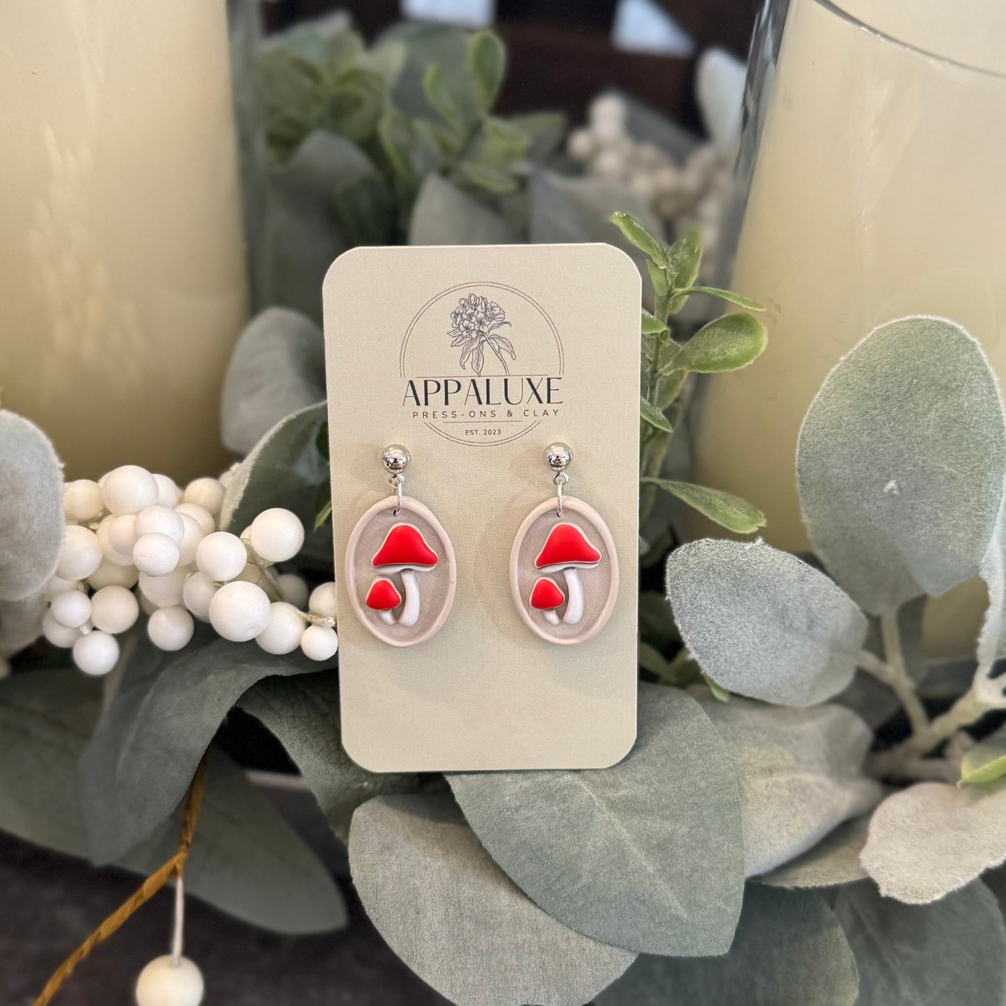 Boho Mushroom Dangles