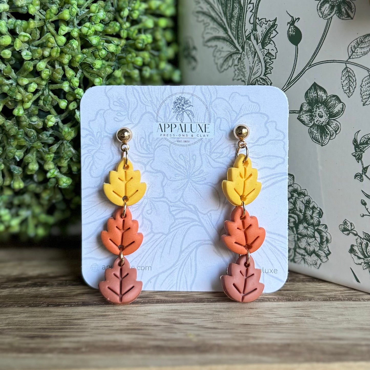 OAK LEAF TRIO- DANGLES